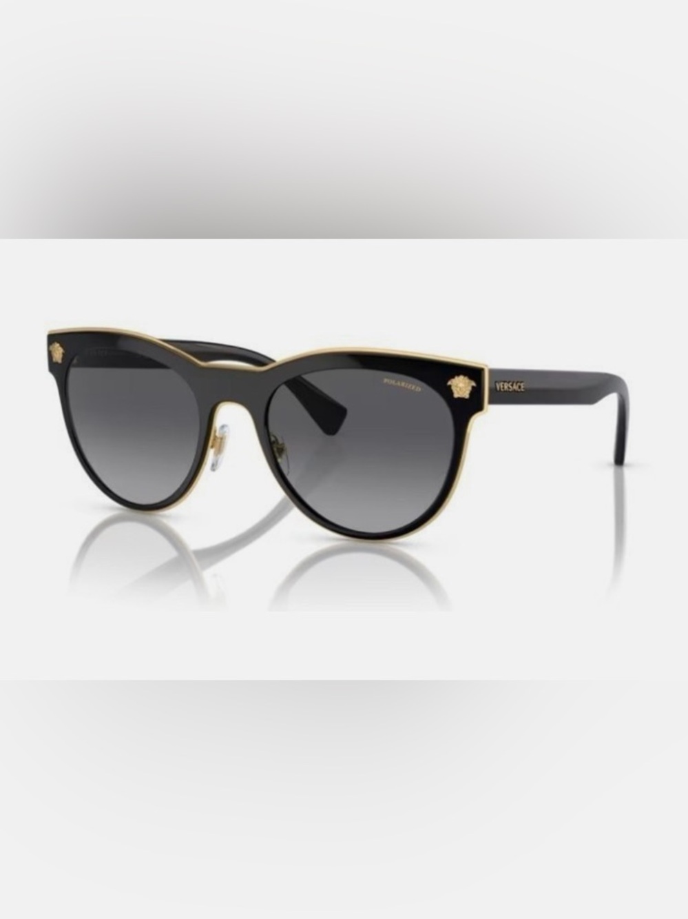 Versace Woman Sunglasses, Black Lenses Metal Frame, 54mm
Product Overview